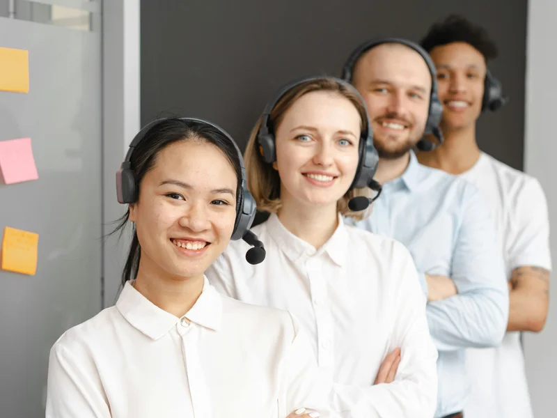 Friendly customer support team ready to help